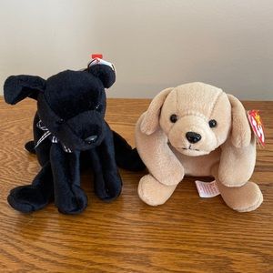 Vintage Beanie Babies. Set of 2 Dogs